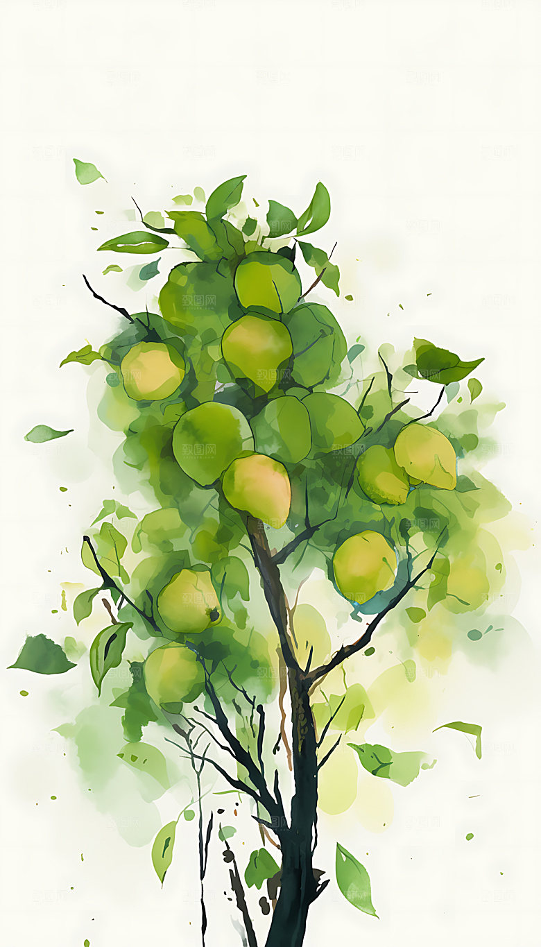 芒种丰收夏季插画