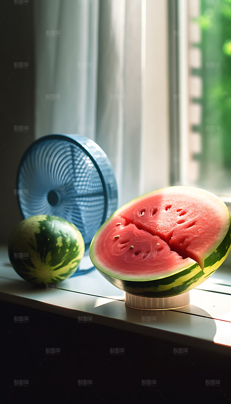 小暑夏季炎热摄影图