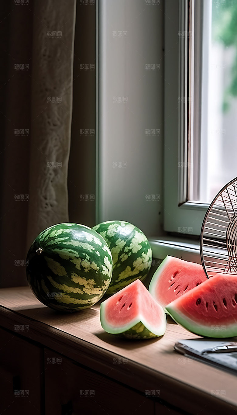 小暑夏日清新摄影图