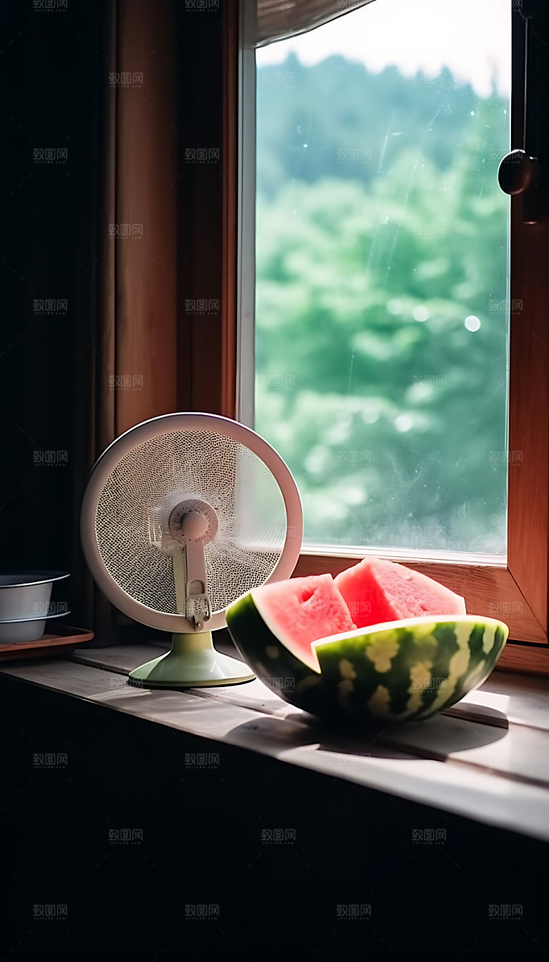 小暑夏季清新摄影图
