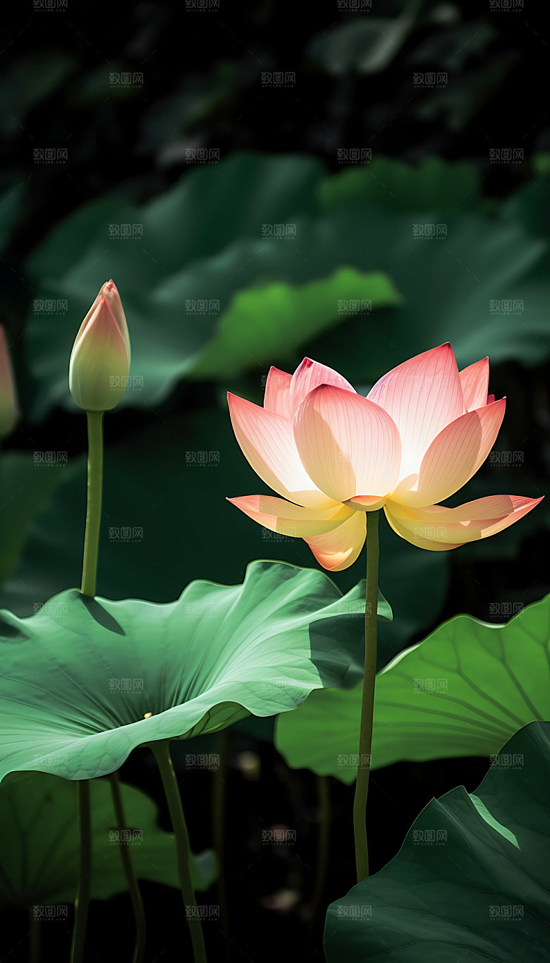 小暑炎热清新摄影图