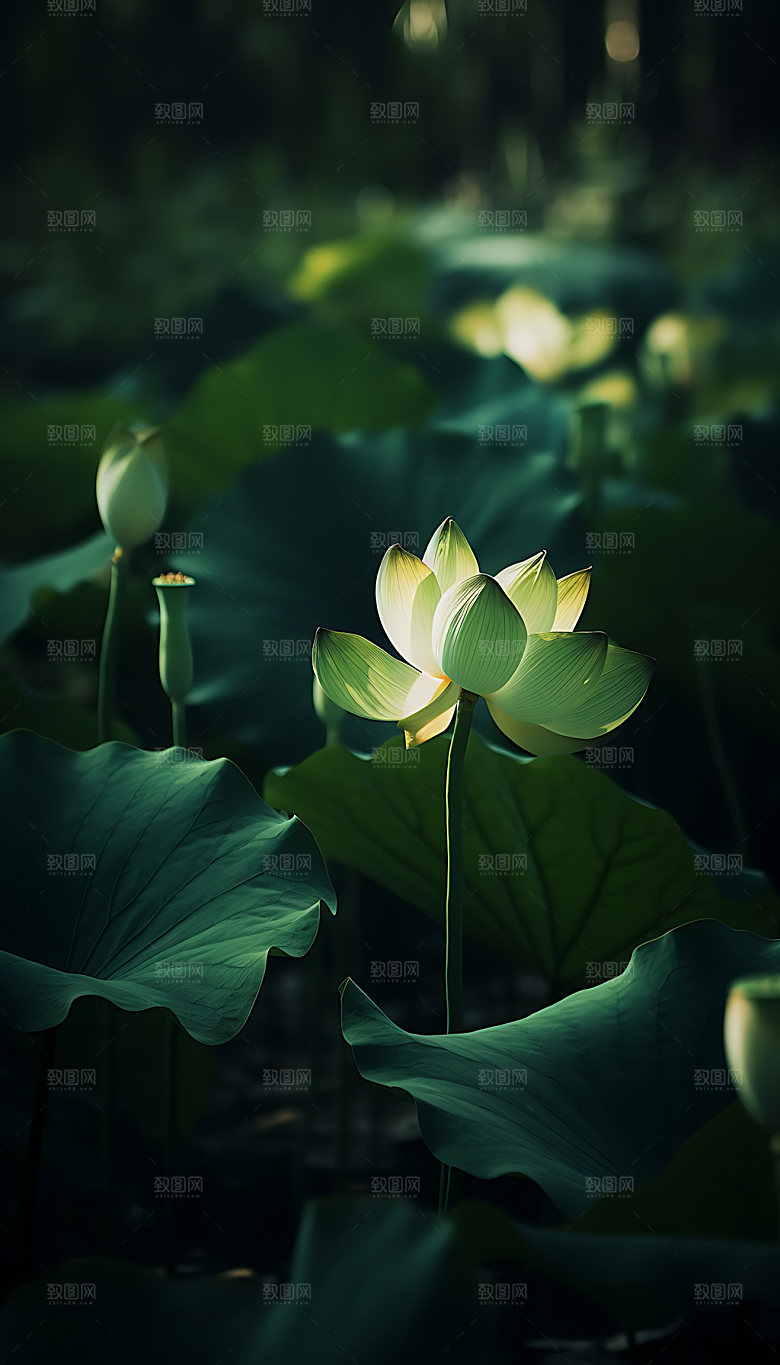 夏至炎热节气摄影图