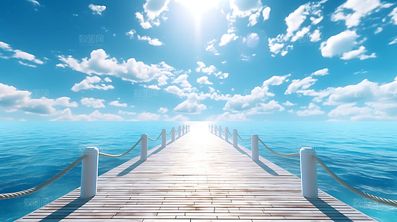 海边夏季夏日摄影图