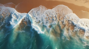 海边度假大海摄影图