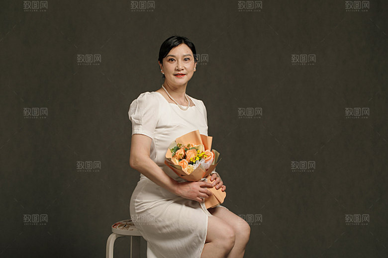母亲节亲子家庭摄影图