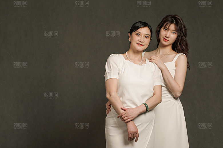 母亲节母女亲情摄影图