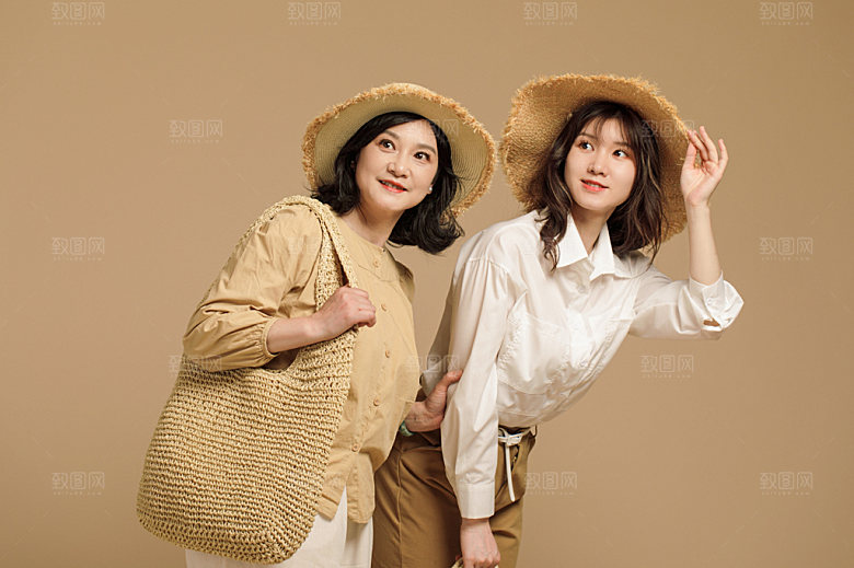 母亲节亲子母女摄影图