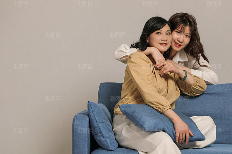 母亲节人像家庭摄影图