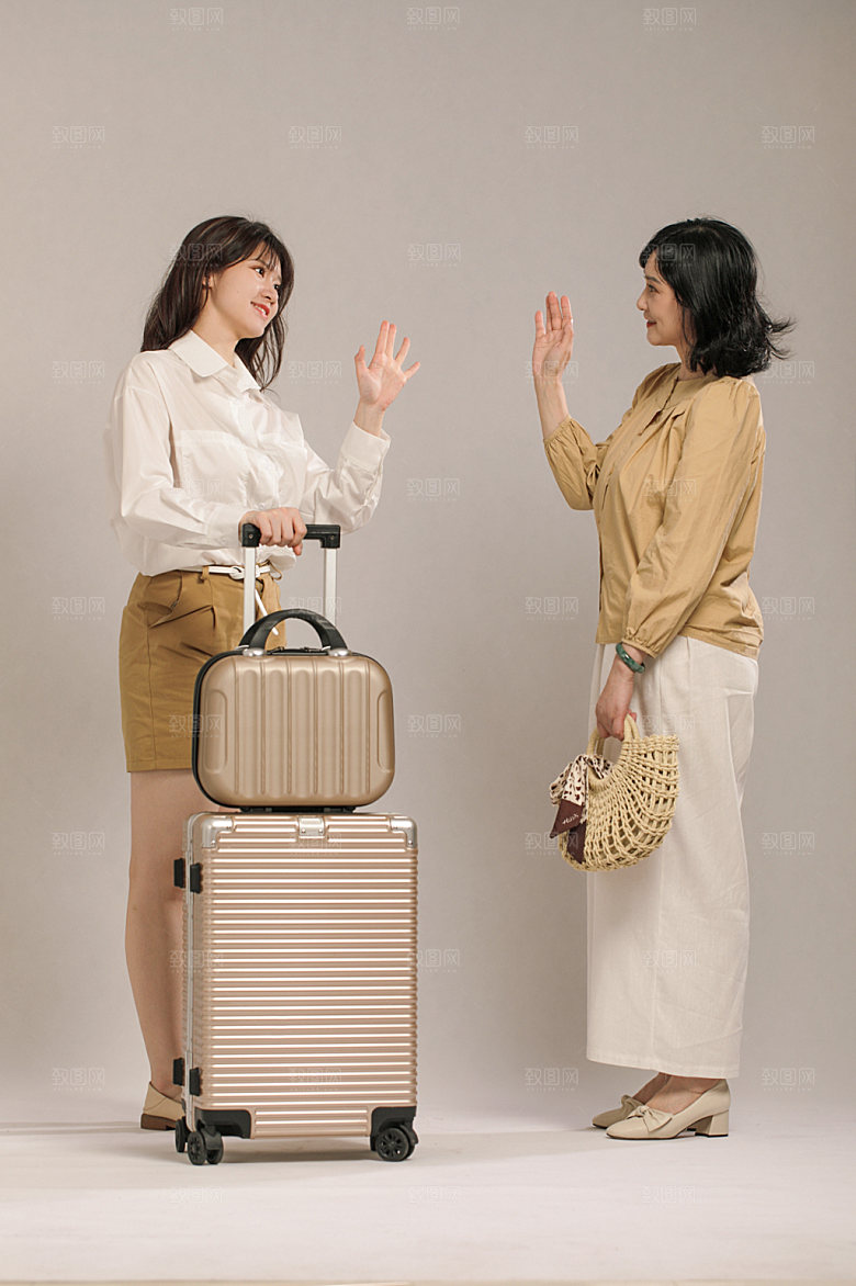 母亲节母女家庭摄影图