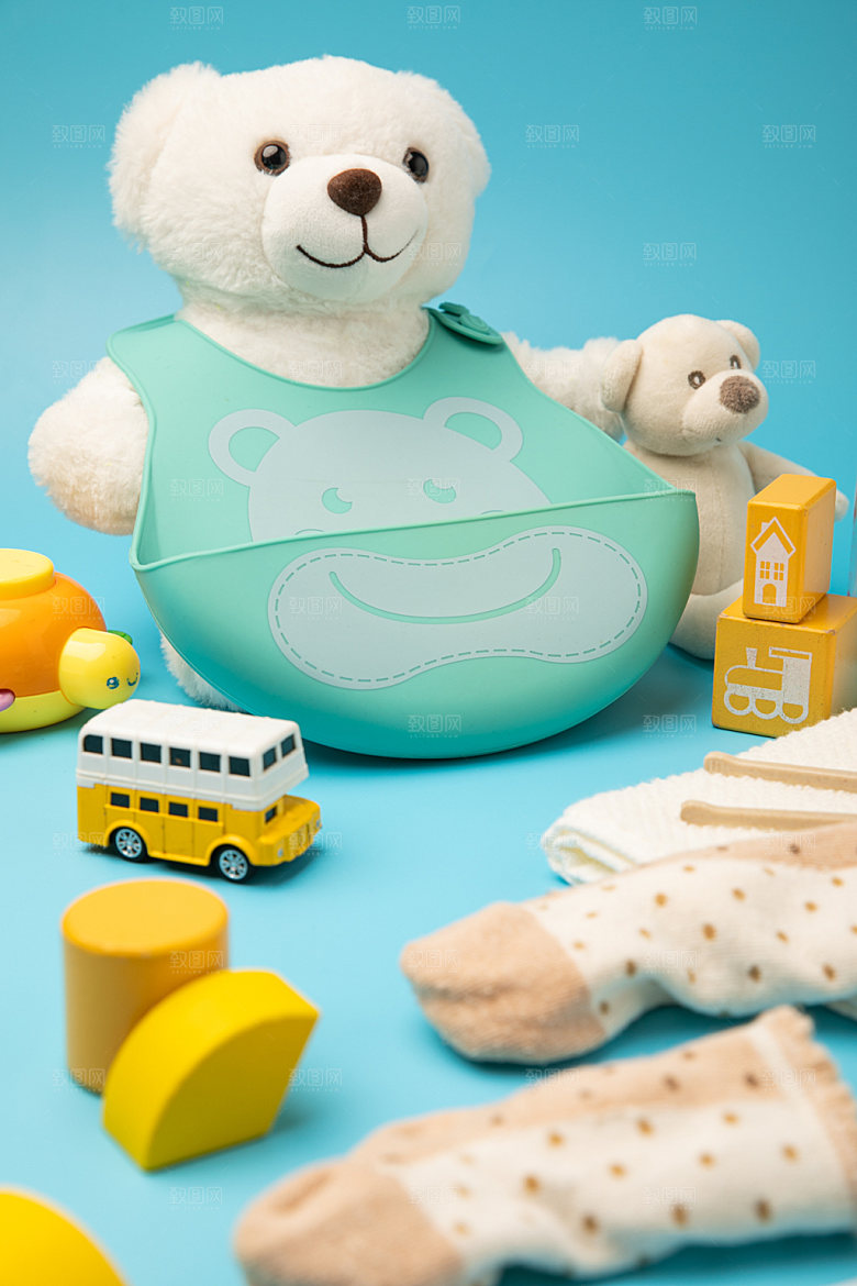 母婴用品周岁幼儿产品摄影图