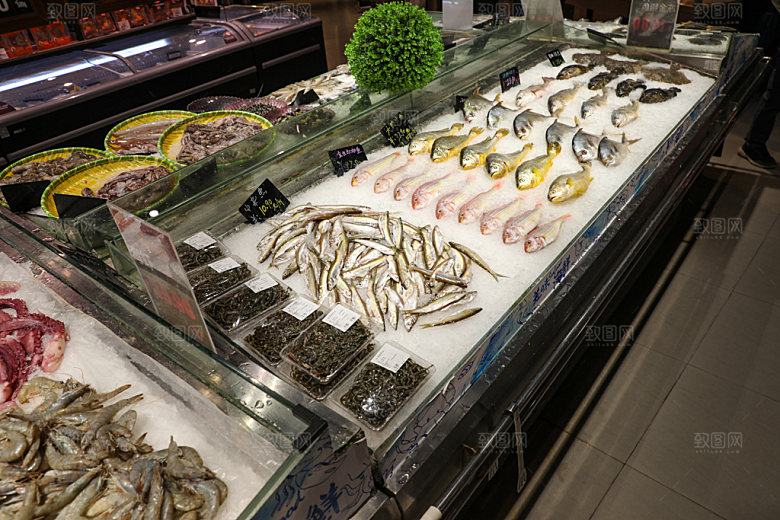 海鲜生鲜水产摄影图