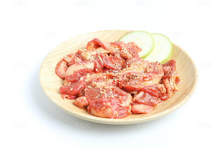 烧烤美味烤肉摄影图
