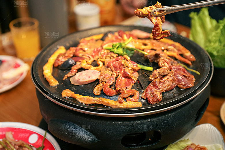 烧烤美食商业摄影图