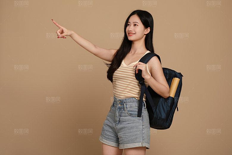 旅游旅行人像摄影图