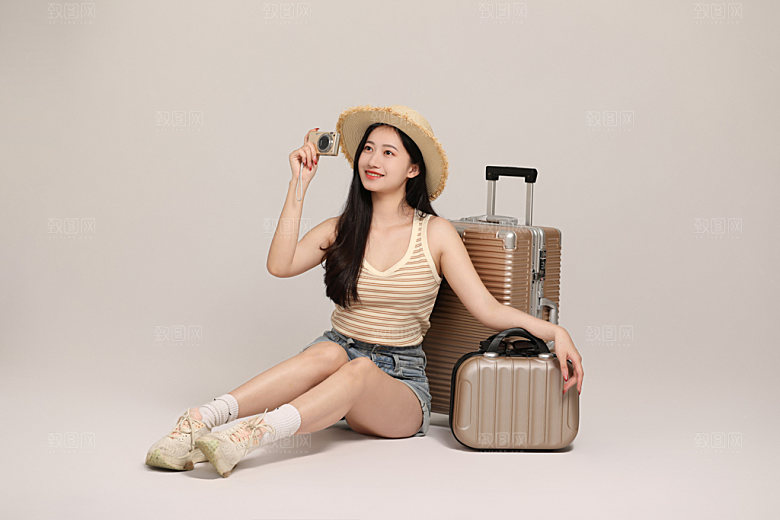 旅游人像假期摄影图