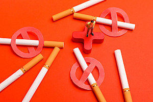 世界无烟日教育禁烟摄影图