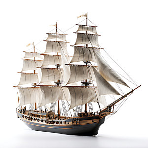 古代帆船航模船模模型
