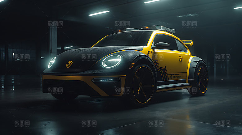 甲壳虫轿车3D模型
