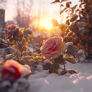 玫瑰花高清月季摄影图