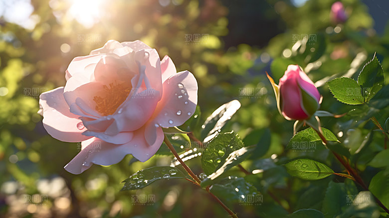 玫瑰花浪漫植物摄影图