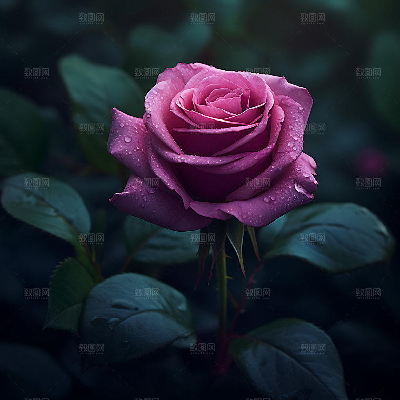 玫瑰花浪漫植物摄影图