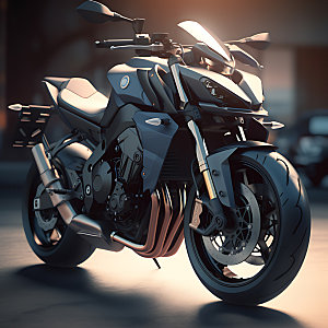 摩托车3D交通工具模型