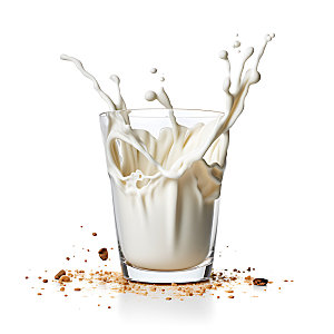 牛奶飞溅饮品饮料摄影图