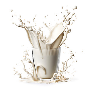 牛奶飞溅高清饮品摄影图
