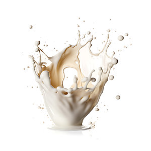 牛奶飞溅特写饮品摄影图