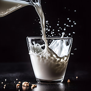 牛奶飞溅早餐饮品摄影图