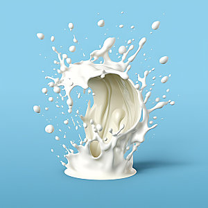 牛奶飞溅高清饮品摄影图