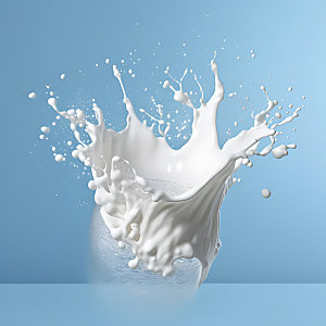 牛奶飞溅饮品高清摄影图