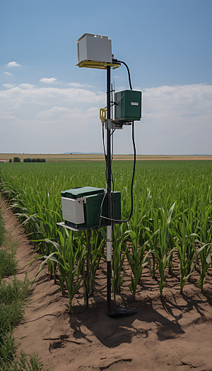农业无人机科技耕作摄影图