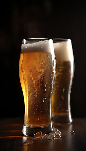 精酿啤酒饮品饮料摄影图