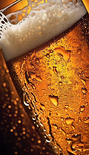 精酿啤酒饮品美味摄影图