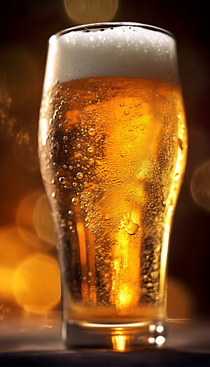 精酿啤酒饮品酒品摄影图