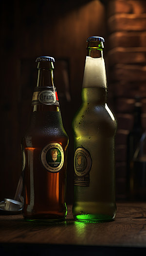 精酿啤酒高清特写摄影图