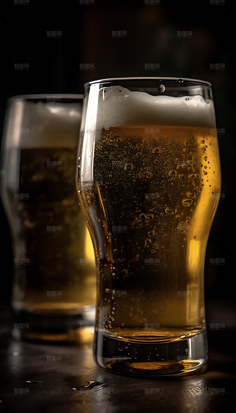 精酿啤酒高清美味摄影图