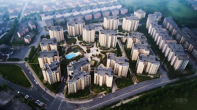 地产社区楼盘高清效果图