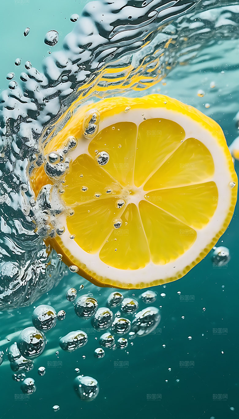 水中水果美食高清摄影图