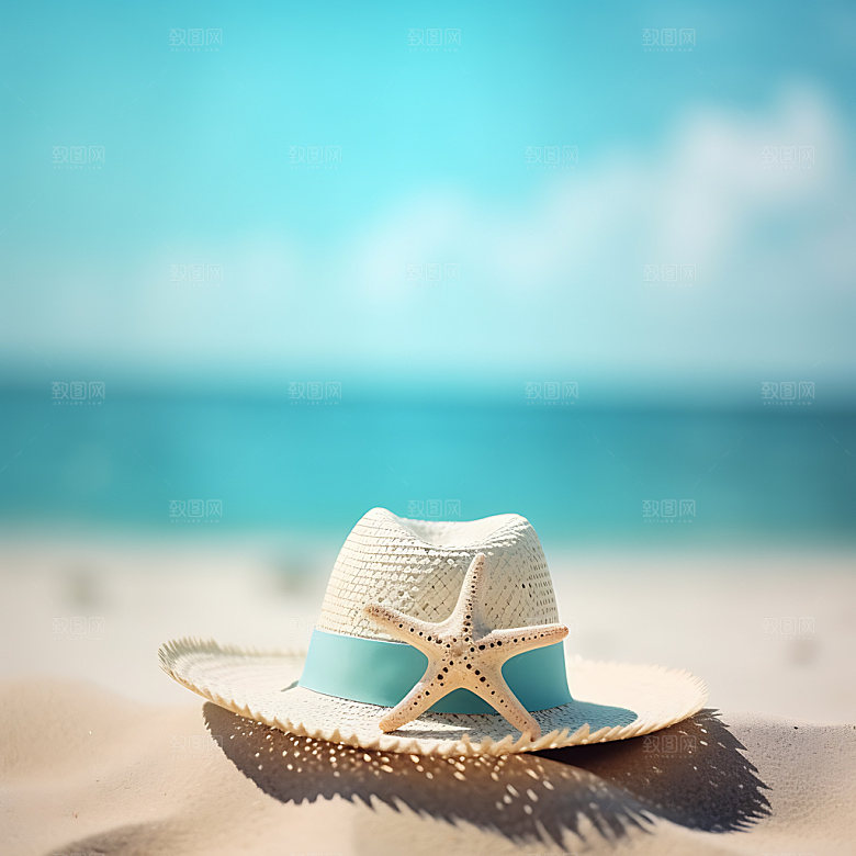 海边阳光夏天摄影图