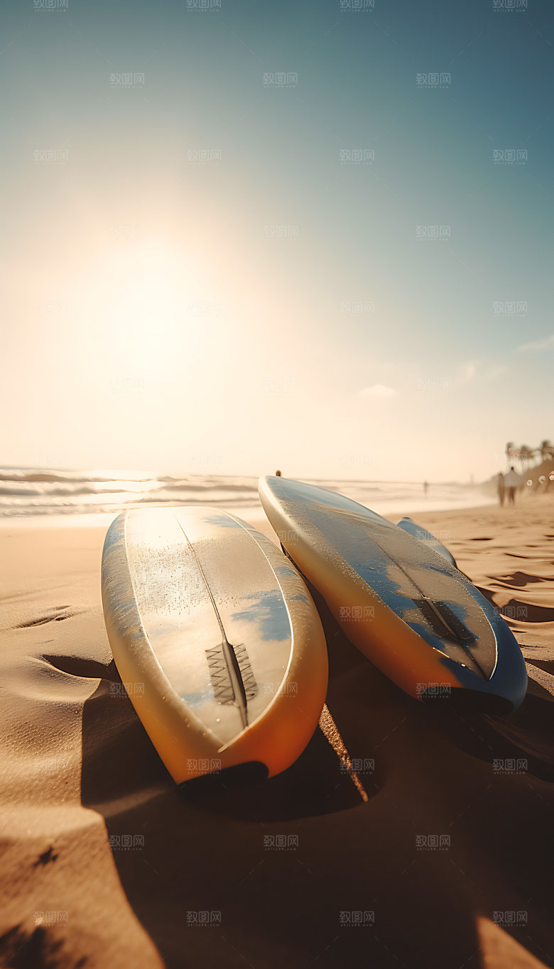 海边夏天夏日摄影图