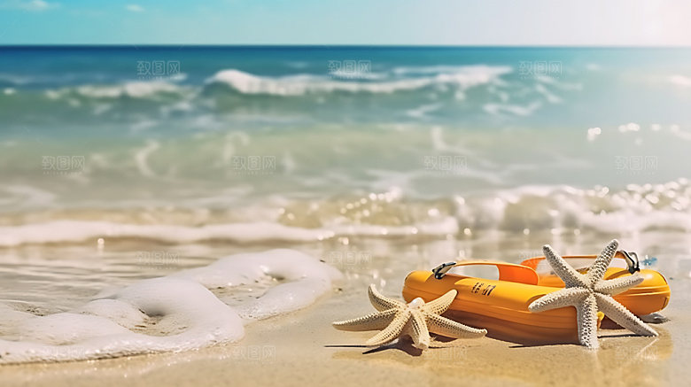 海边旅游阳光摄影图