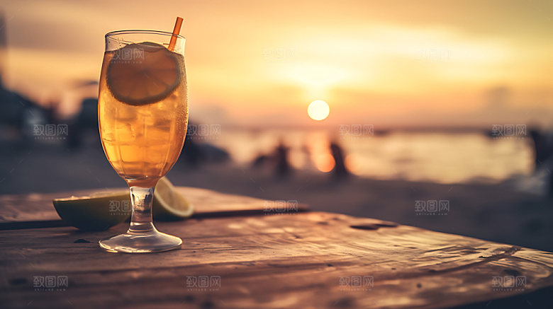 海边旅游阳光摄影图