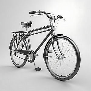 自行车高清立体模型