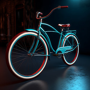 自行车单车立体模型