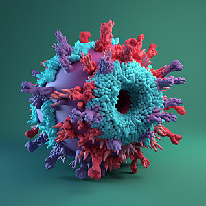病毒细胞病菌模型