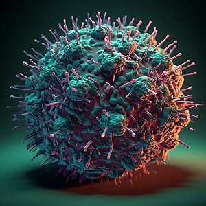 病毒微距细胞模型