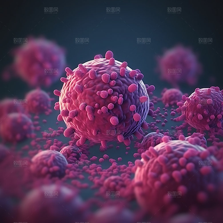 病毒3D病菌模型