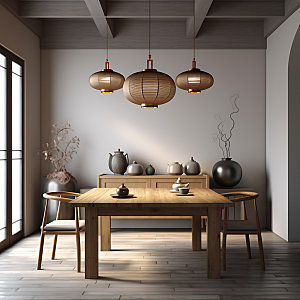 中式茶室室内设计高端效果图